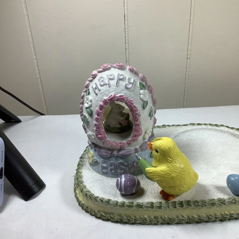 Yankee candle Easter Egg House Candle Holder with Chick Ceramic Spring